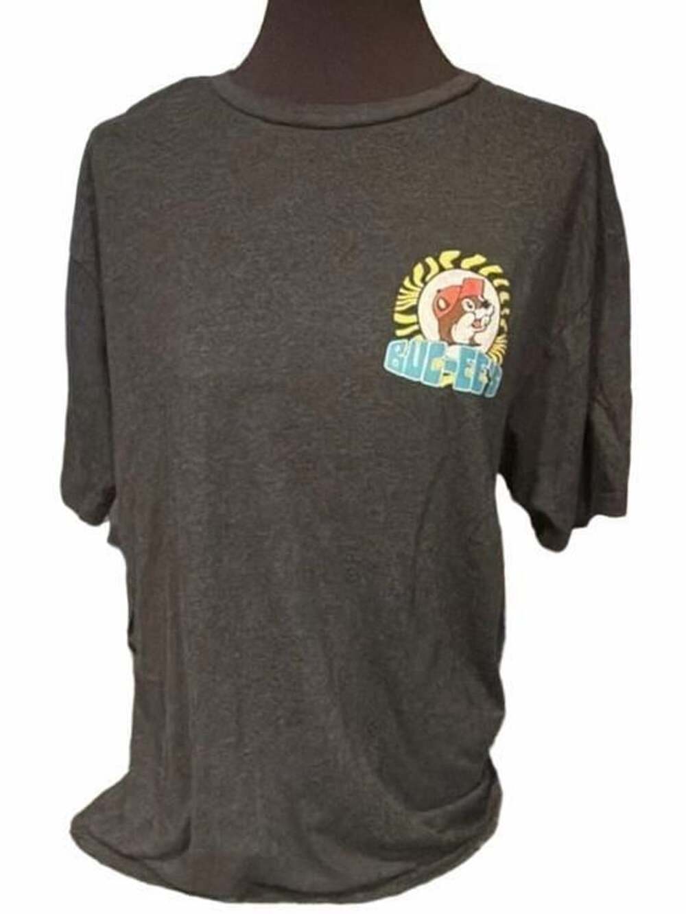 Buc-Ee's Jeep Graphic T-Shirt Size XL Gray Short Sleeve